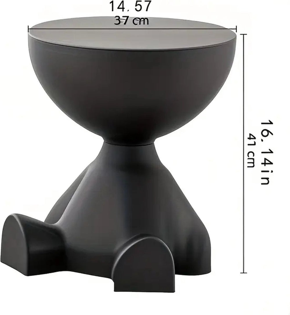 Beer Bijzettafel met Opbergruimte – Zwart – Model 2