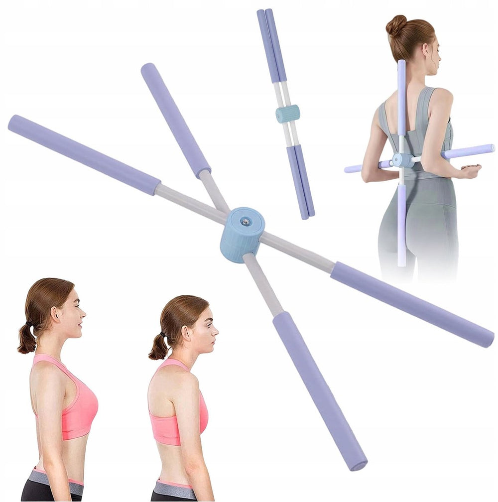 Inklapbare Yoga Stick Houdingcorrector 77 cm – Blauw