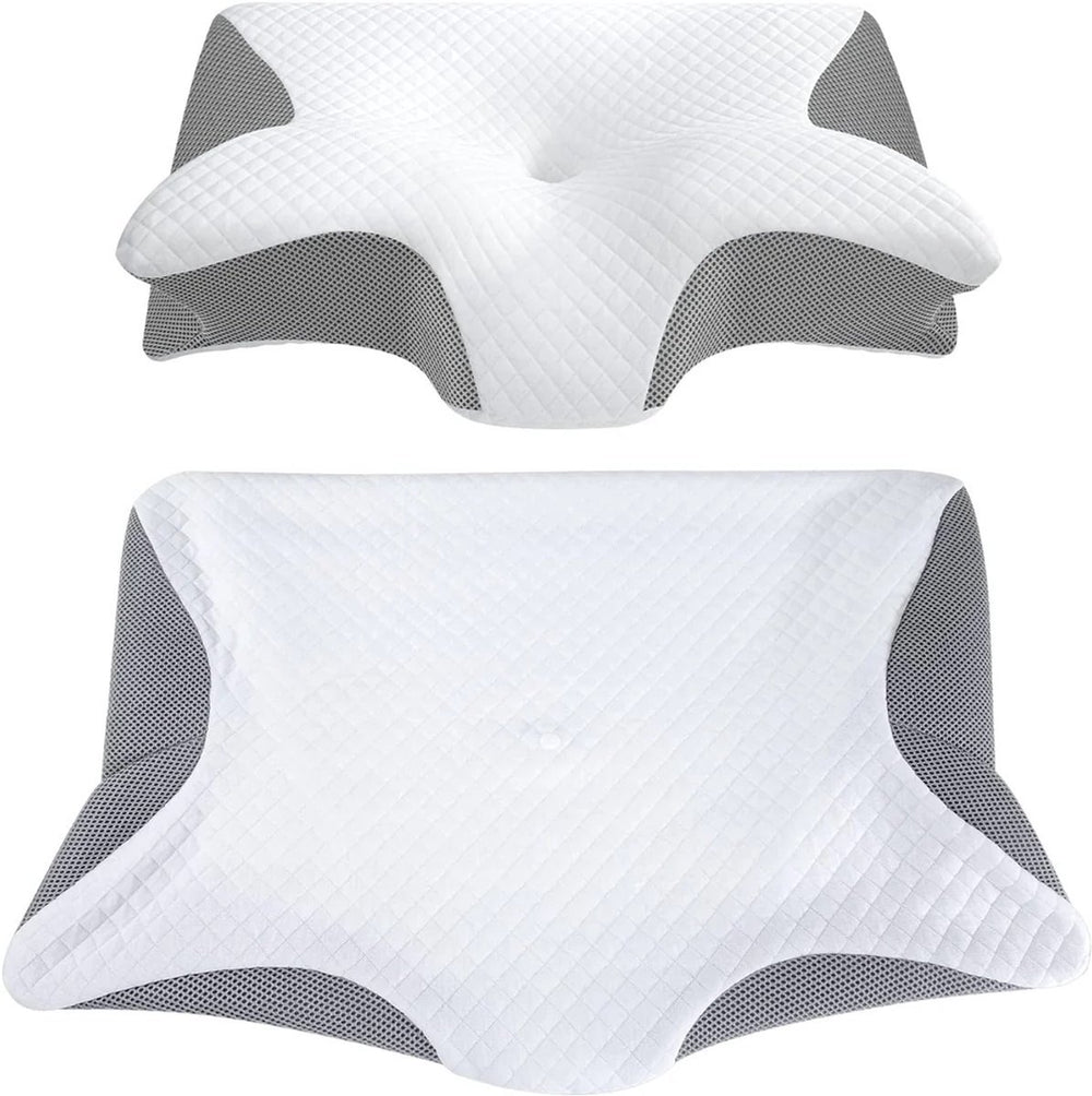 Anti-Snurk Vlinderkussen van Memory Foam – Wit