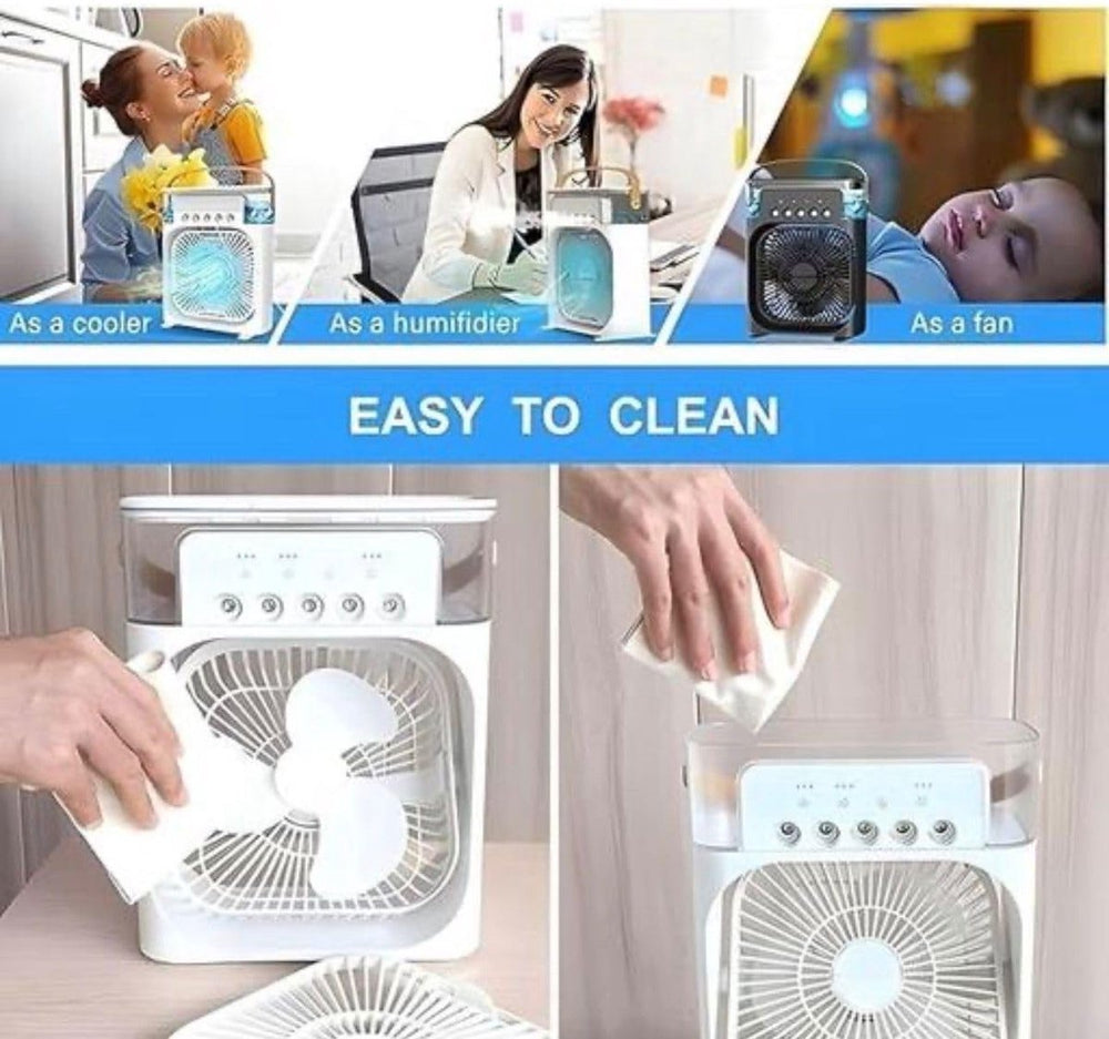 Mini Aircooler 3-in-1 met Luchtbevochtiger