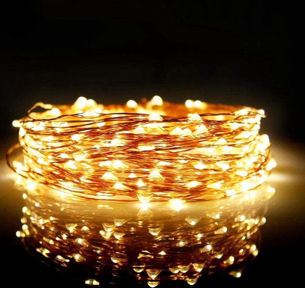 Solar Lichtsnoer Warm Wit voor Buiten – 15 meter