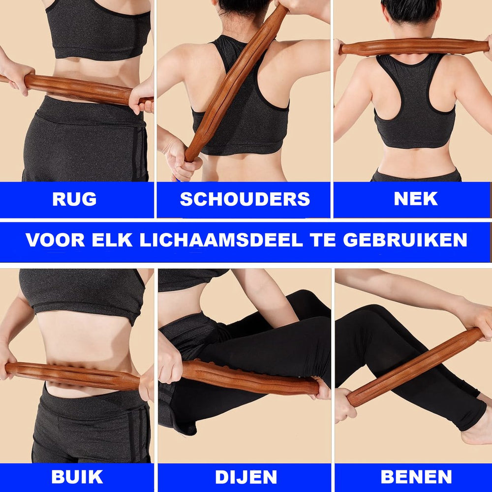 Houten Gua Sha Massagestok