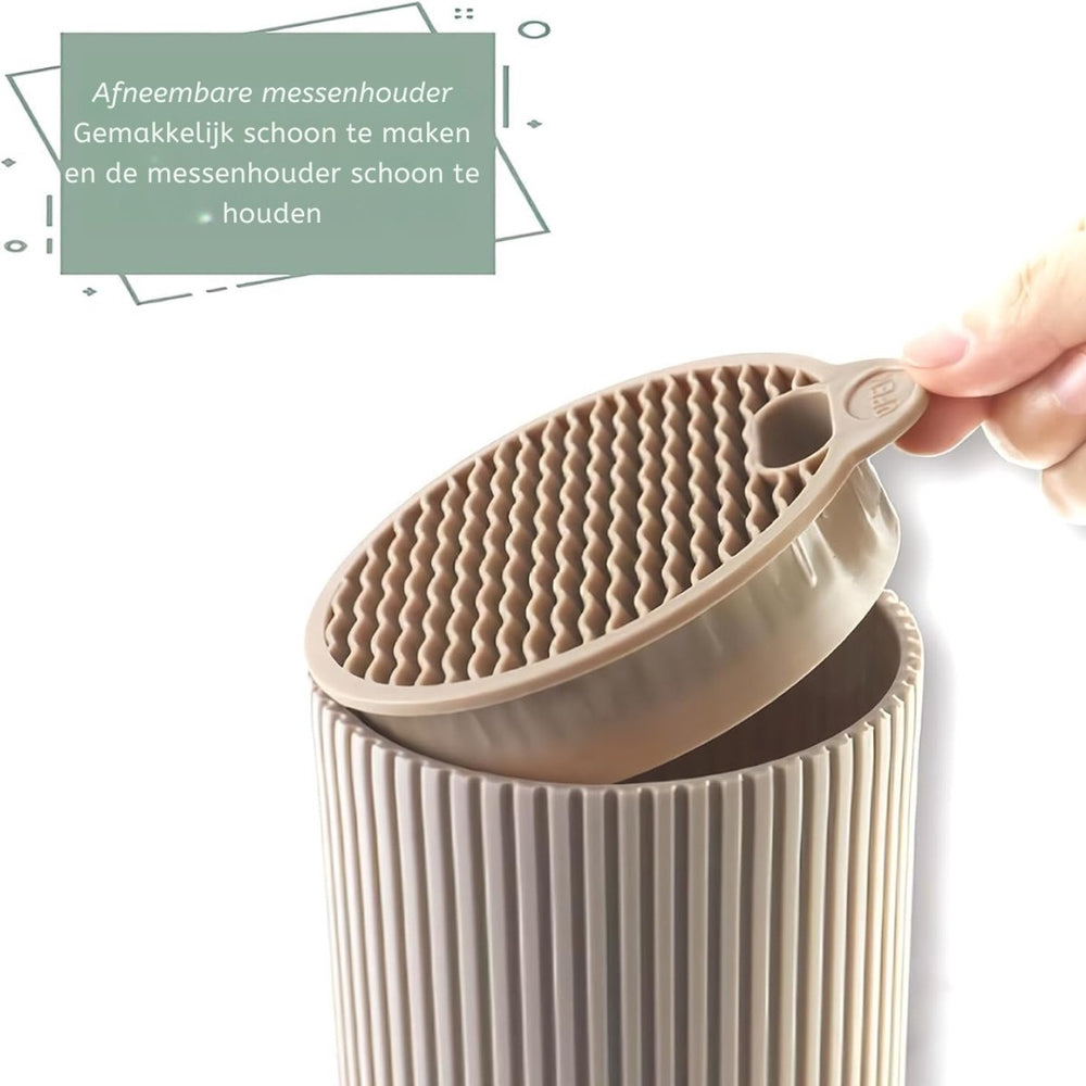 Messenset 6-delig met Messenblok – Beige