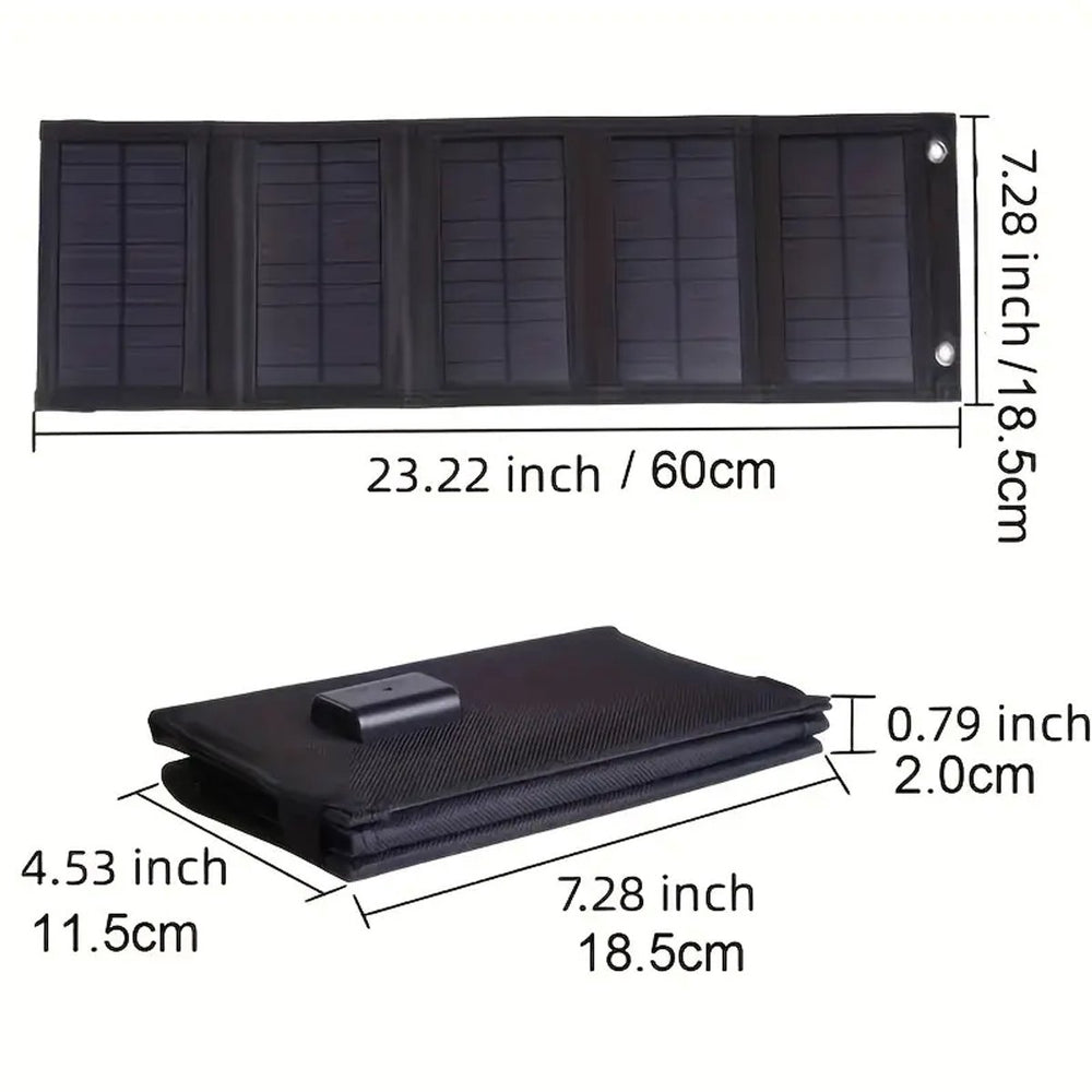 Opvouwbaar Zonnepaneel met USB – 35W