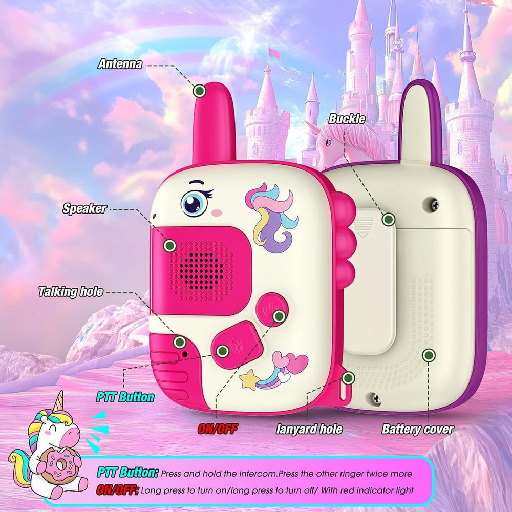 Walkie Talkies voor Kinderen – Set van 2 – Unicorn