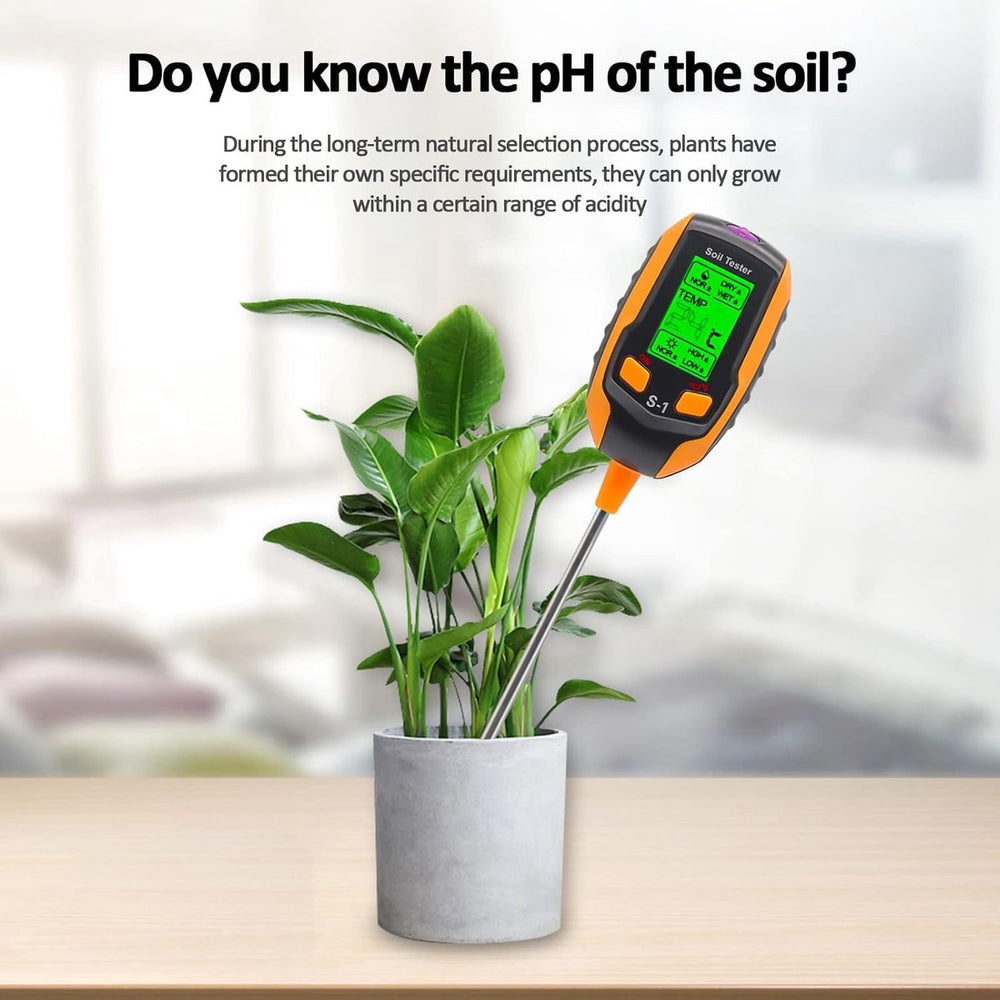 Digitale Bodemtester voor Tuin en Planten – 6-in-1