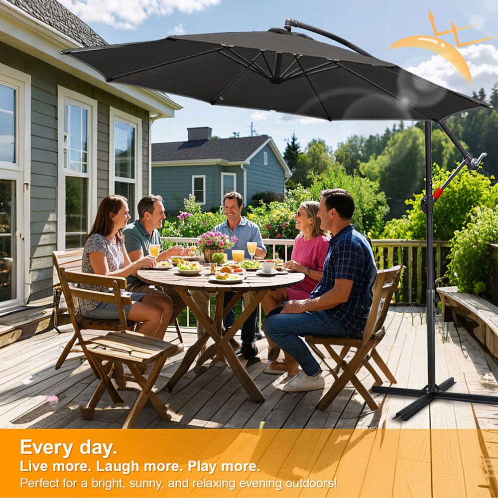 Zweefparasol 3,5 m met UV 50+