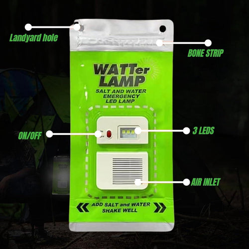 Zoutwaterlamp – Noodlamp zonder Batterijen – Waterdicht