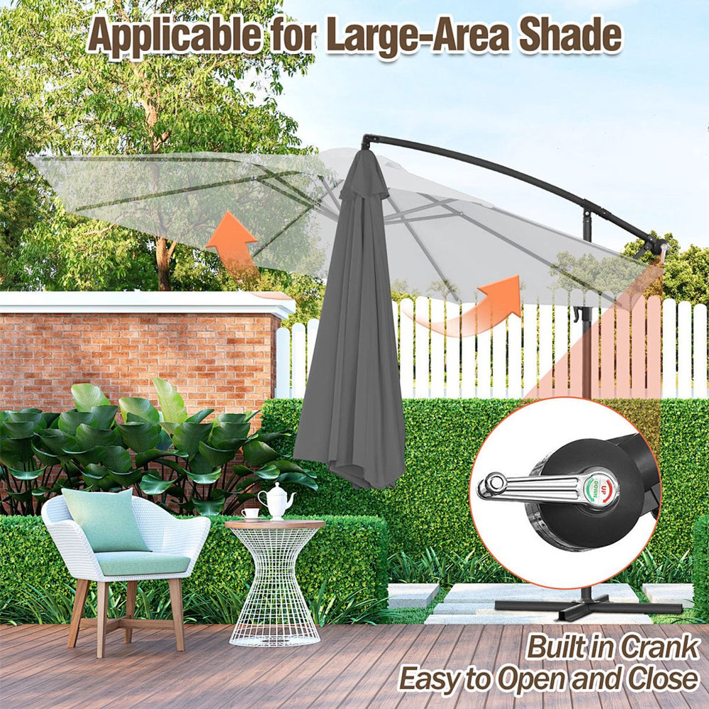 Zweefparasol 3,5 m met UV 50+