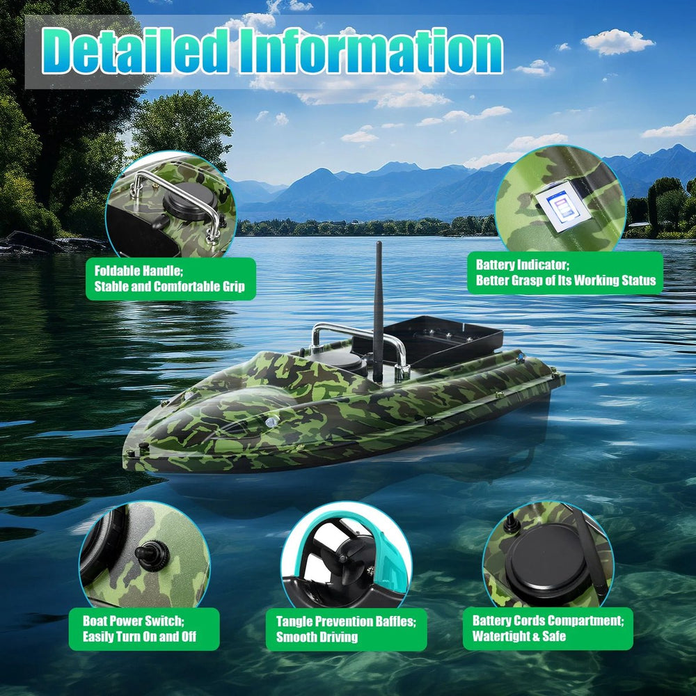 Voerboot met Afstandsbediening – 5200 mAh