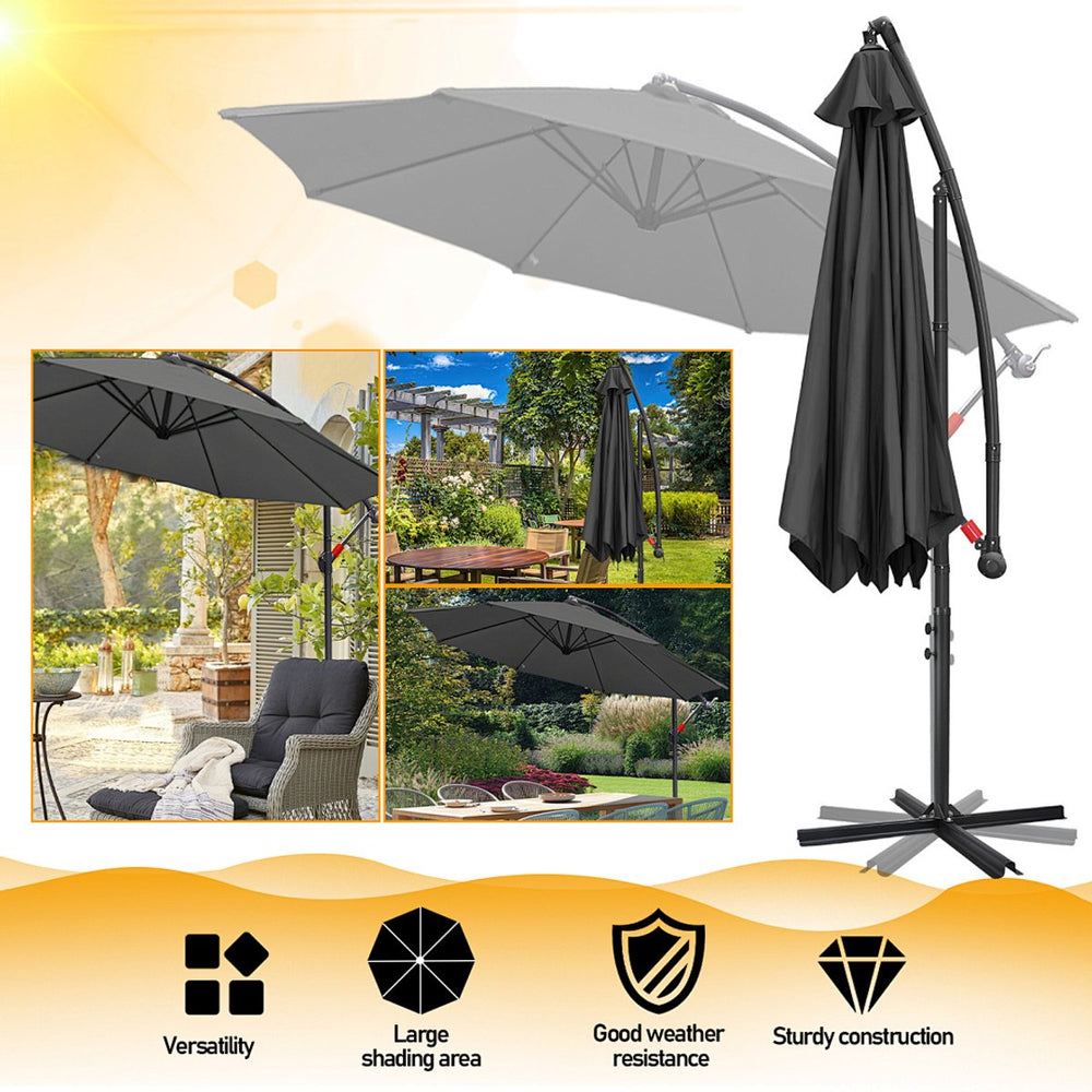 Zweefparasol 3,5 m met UV 50+