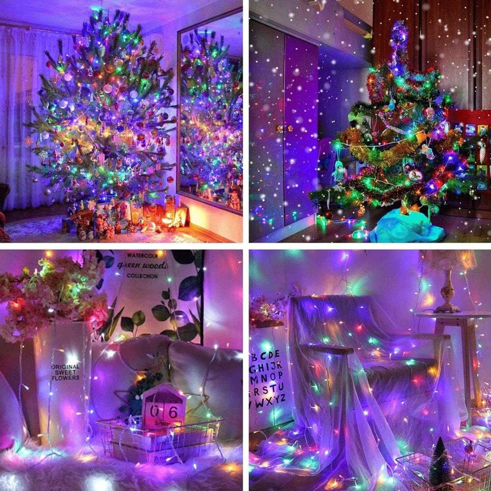 Solar Lichtslinger voor Buiten – 8 Lichtstanden – 3x 12 meter Multicolor