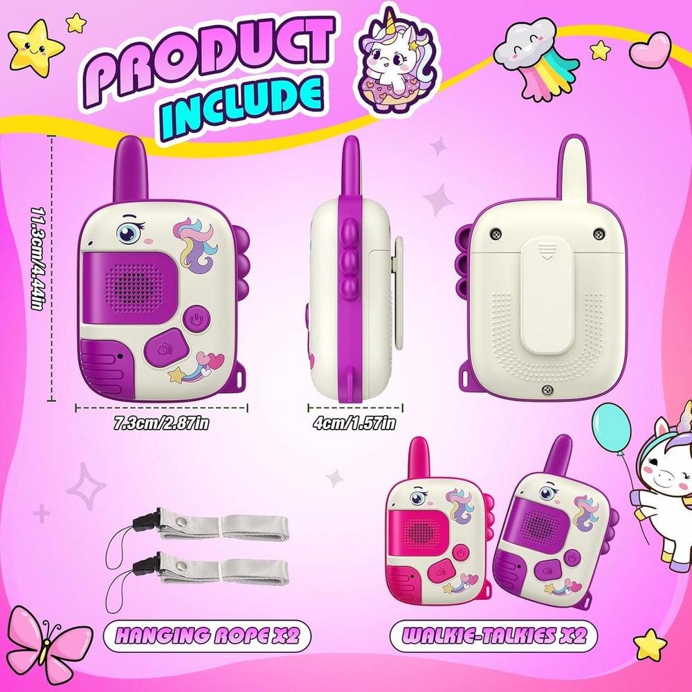 Walkie Talkies voor Kinderen – Set van 2 – Unicorn