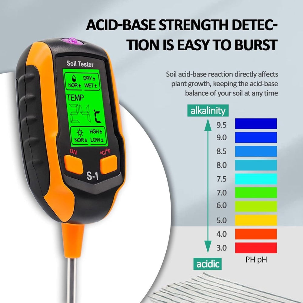 Digitale Bodemtester voor Tuin en Planten – 5-in-1