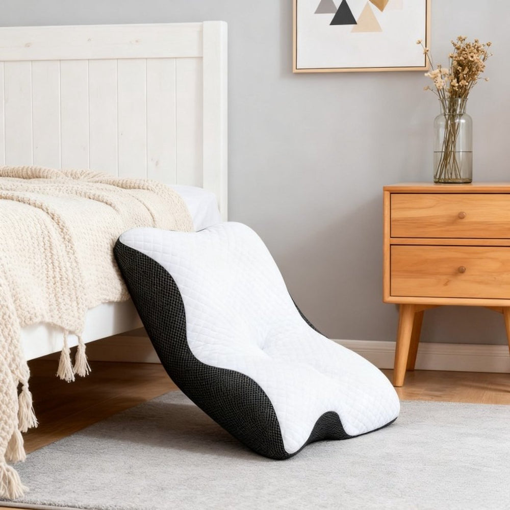 Anti-Snurk Vlinderkussen van Memory Foam – Extra Stevig – Zwart