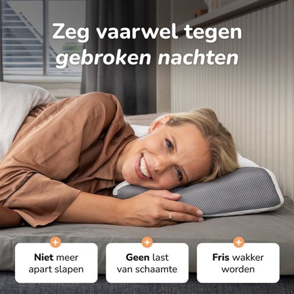 Anti-Snurk Vlinderkussen van Memory Foam – 2026 Model met Extra Sloop