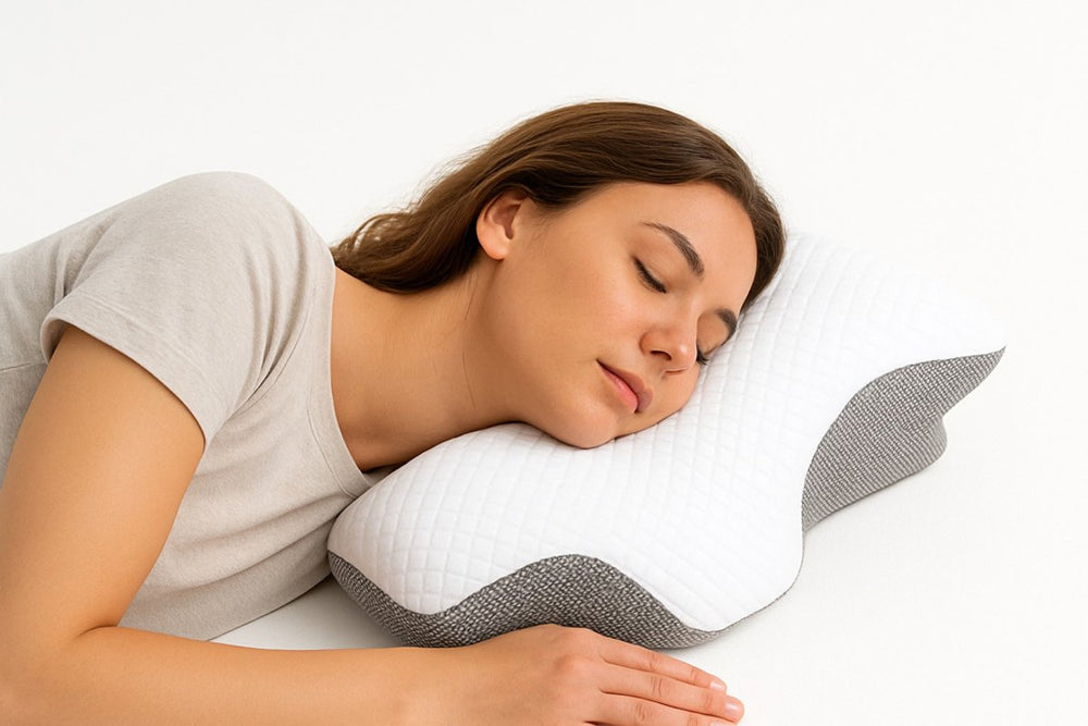 Anti-Snurk Vlinderkussen van Memory Foam – Wit