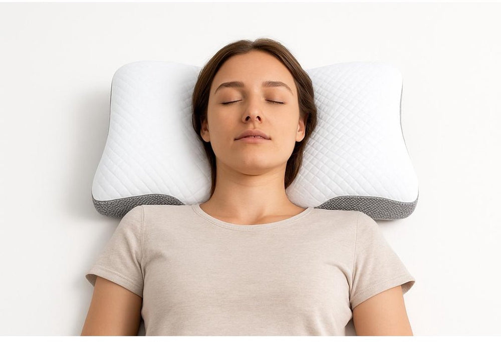 Anti-Snurk Vlinderkussen van Memory Foam – Wit