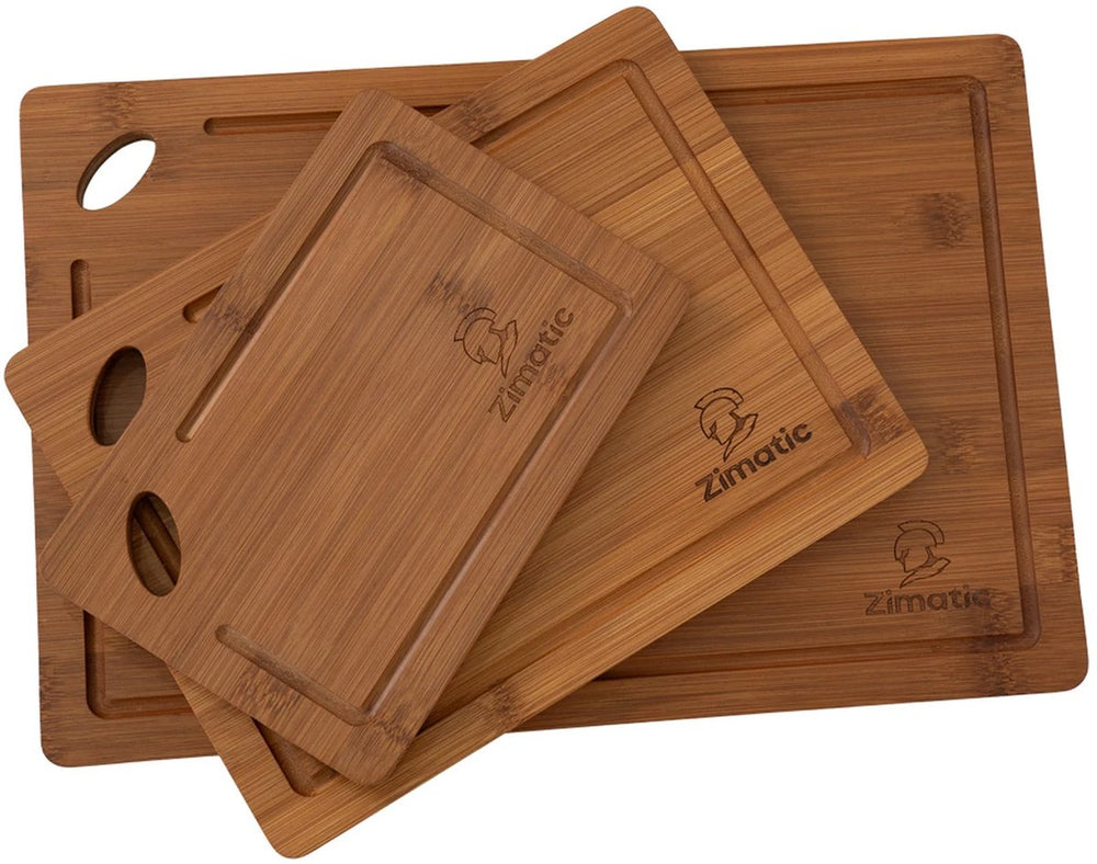 Bamboe Snijplanken Set van 3 – Extra Dik met Sapgeul