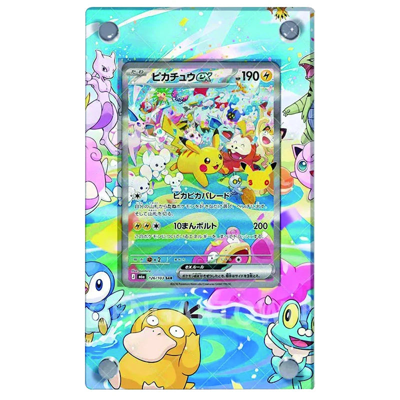 Pikachu ex 126/103 – Kaarthouder met achtergrond