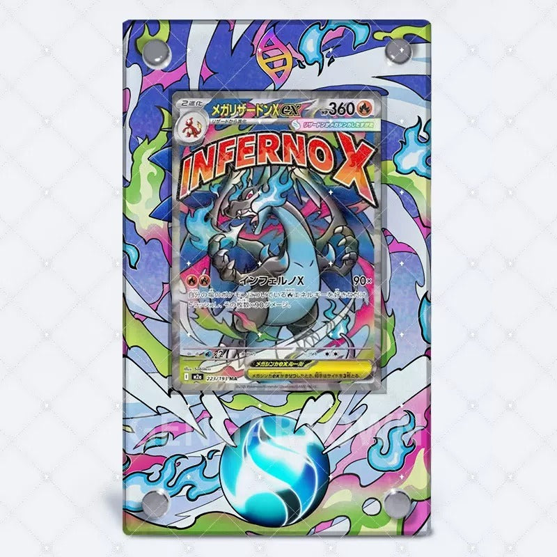 Mega Charizard X ex 223/193 – Kaarthouder met achtergrond