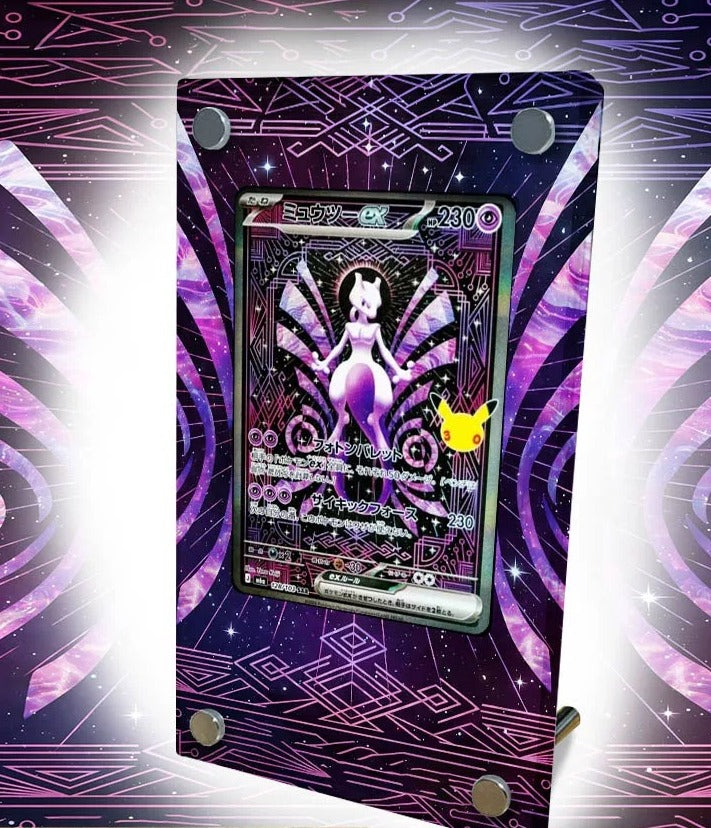 Mewtwo ex 128/103 – Kaarthouder met achtergrond