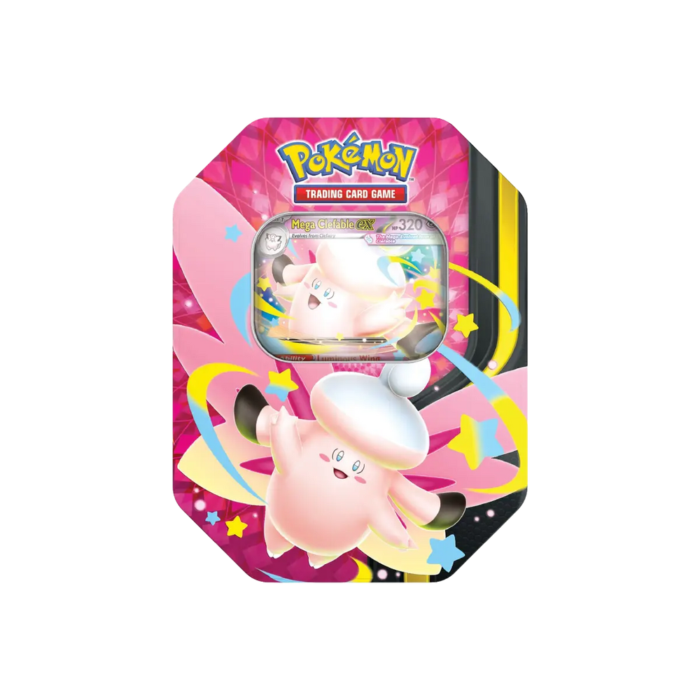 Pokémon TCG Mega Clefable ex Tin