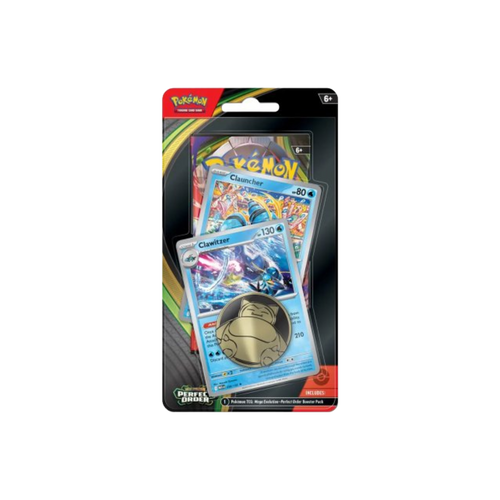 Pokémon TCG Mega Evolution Perfect Order Checklane Blister – Clawitzer