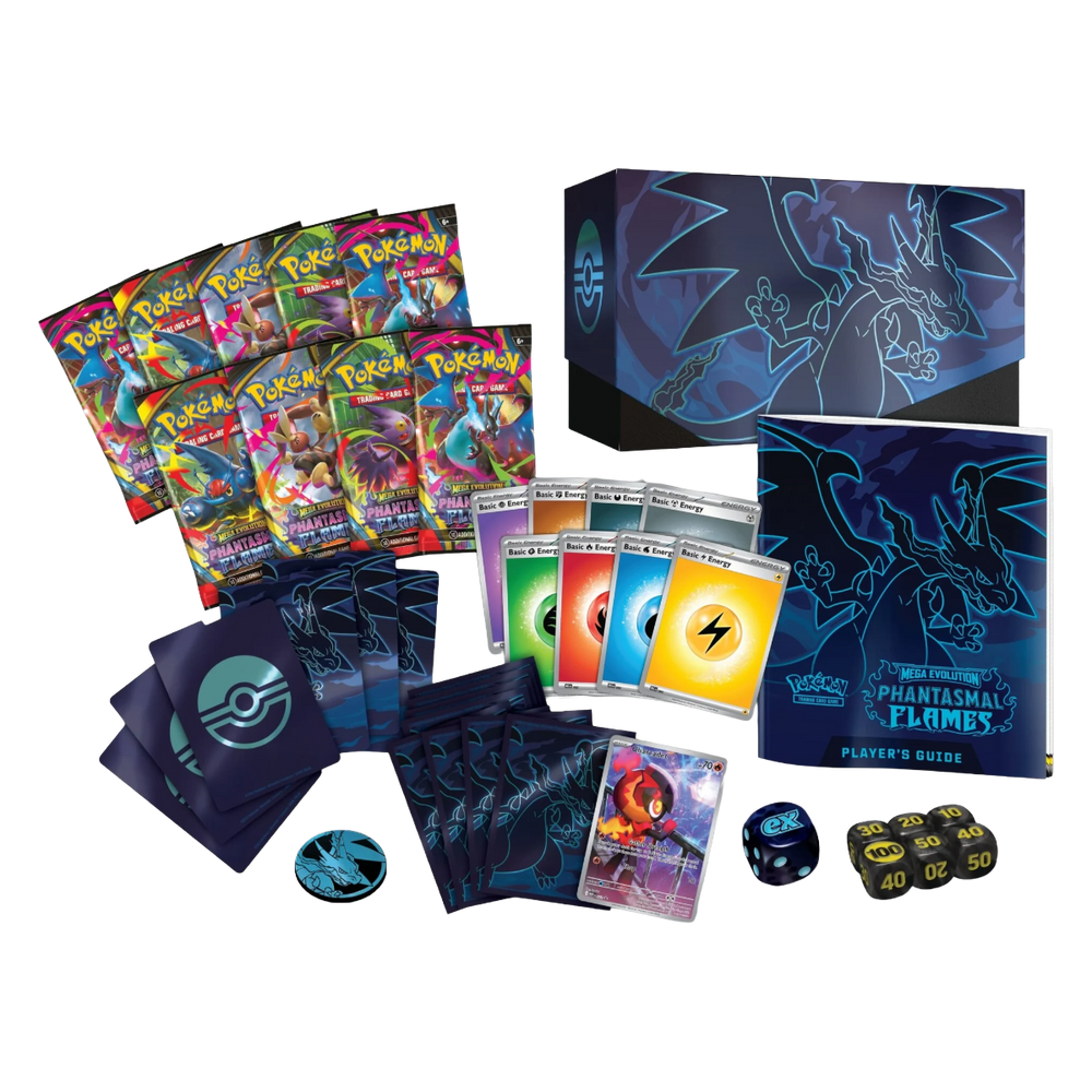 Pokémon TCG Mega Evolution Phantasmal Flames Elite Trainer Box – Mega Charizard X, foto 2