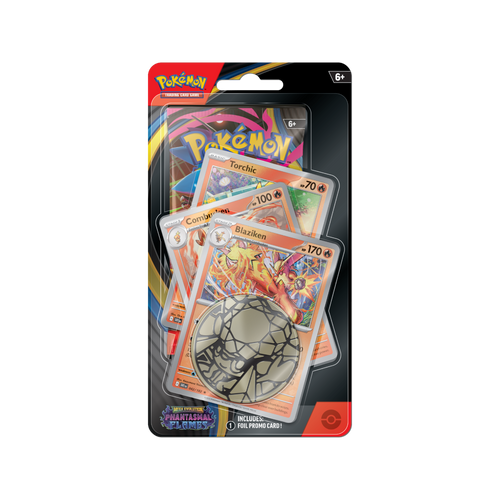 Pokémon TCG Mega Evolution Phantasmal Flames Premium Checklane Blister – Blaziken