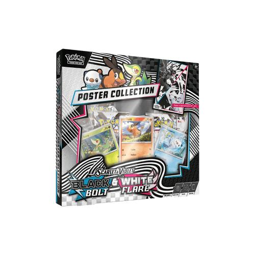 Pokémon TCG Scarlet & Violet Black Bolt & White Flare Poster Collection – Unova