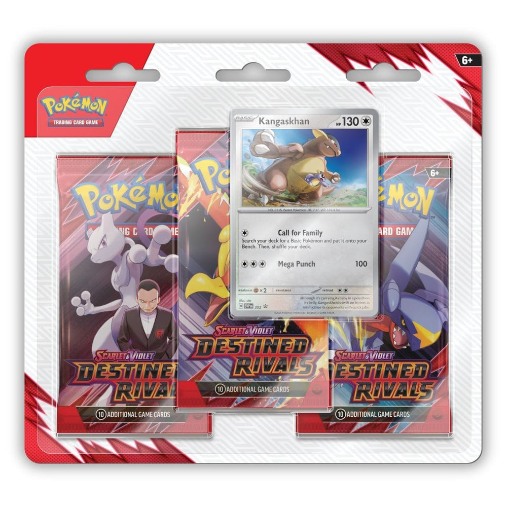 Pokémon TCG Scarlet & Violet Destined Rivals 3-Pack Blister – Kangaskhan