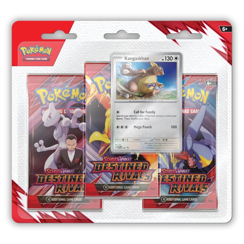 Pokémon TCG Scarlet & Violet Destined Rivals 3-Pack Blister – Kangaskhan