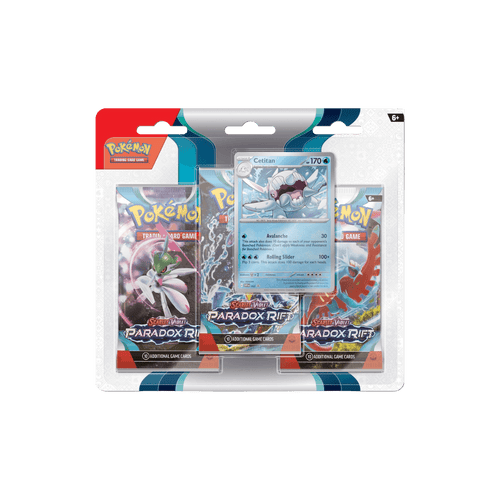 Pokémon TCG Scarlet & Violet Paradox Rift 3-Pack Blister – Cetitan