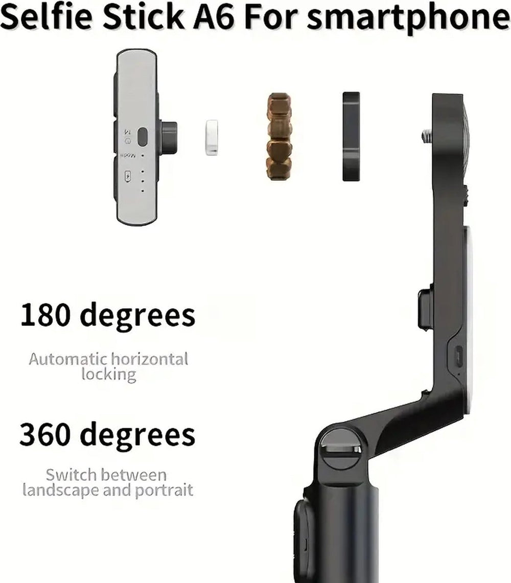 Selfie Stick met Gimbal Stabilisator – Bluetooth