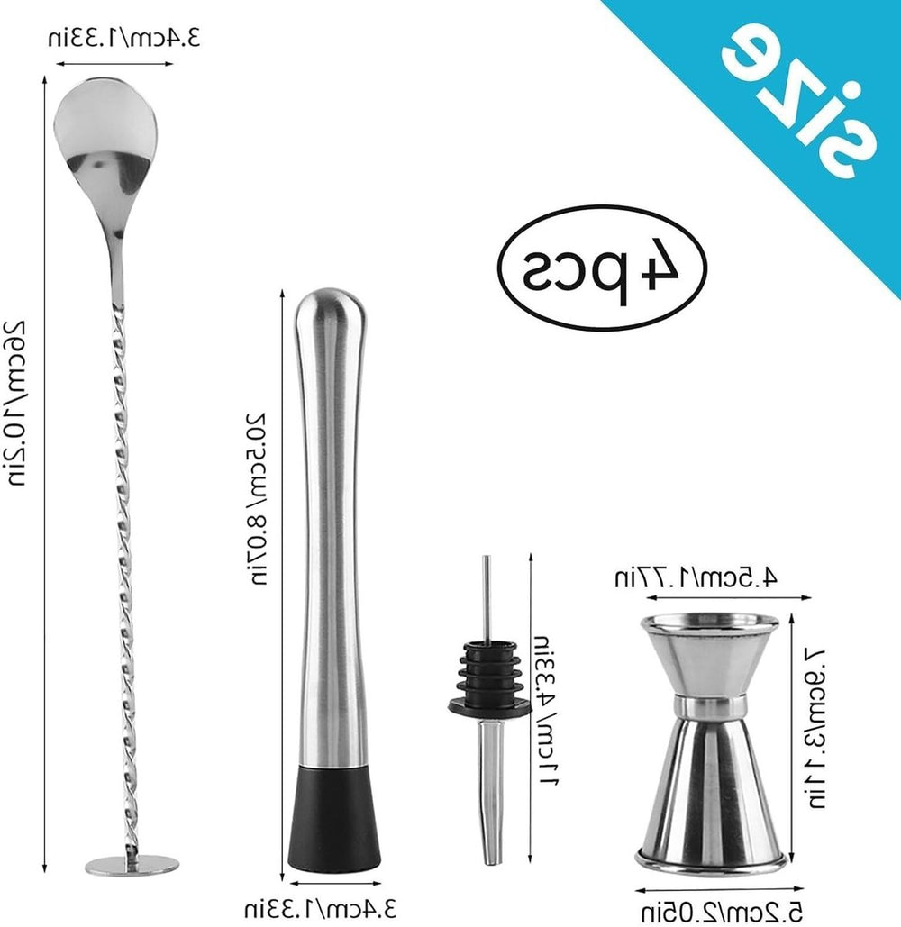 Cocktail Bar Tool Set 4-delig