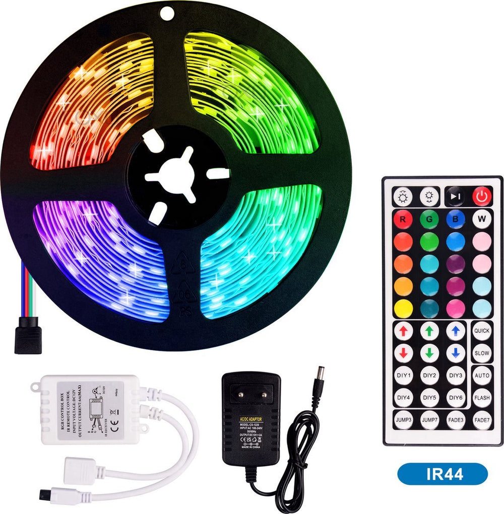 RGB LED Strip met Afstandsbediening – 5 meter