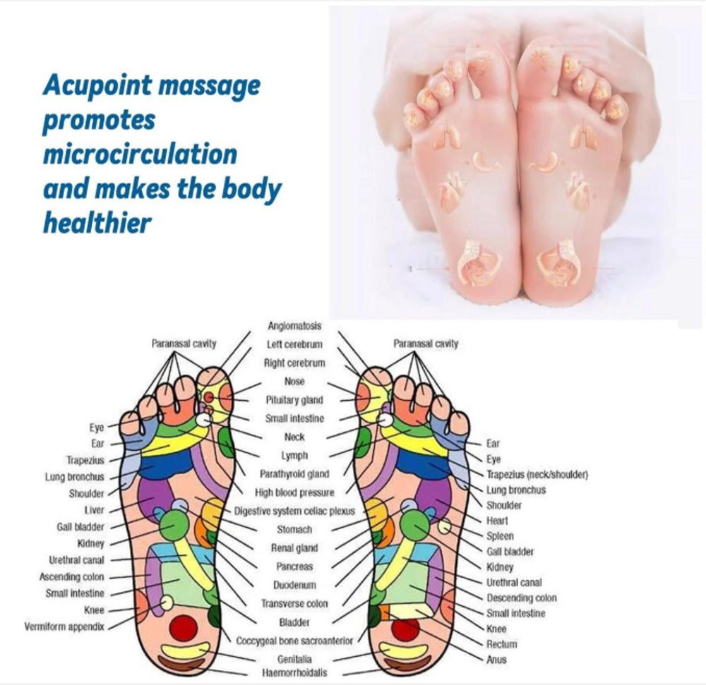 Magnetische Massage Inlegzolen – Maat 41-43 – Blauw (model 3)