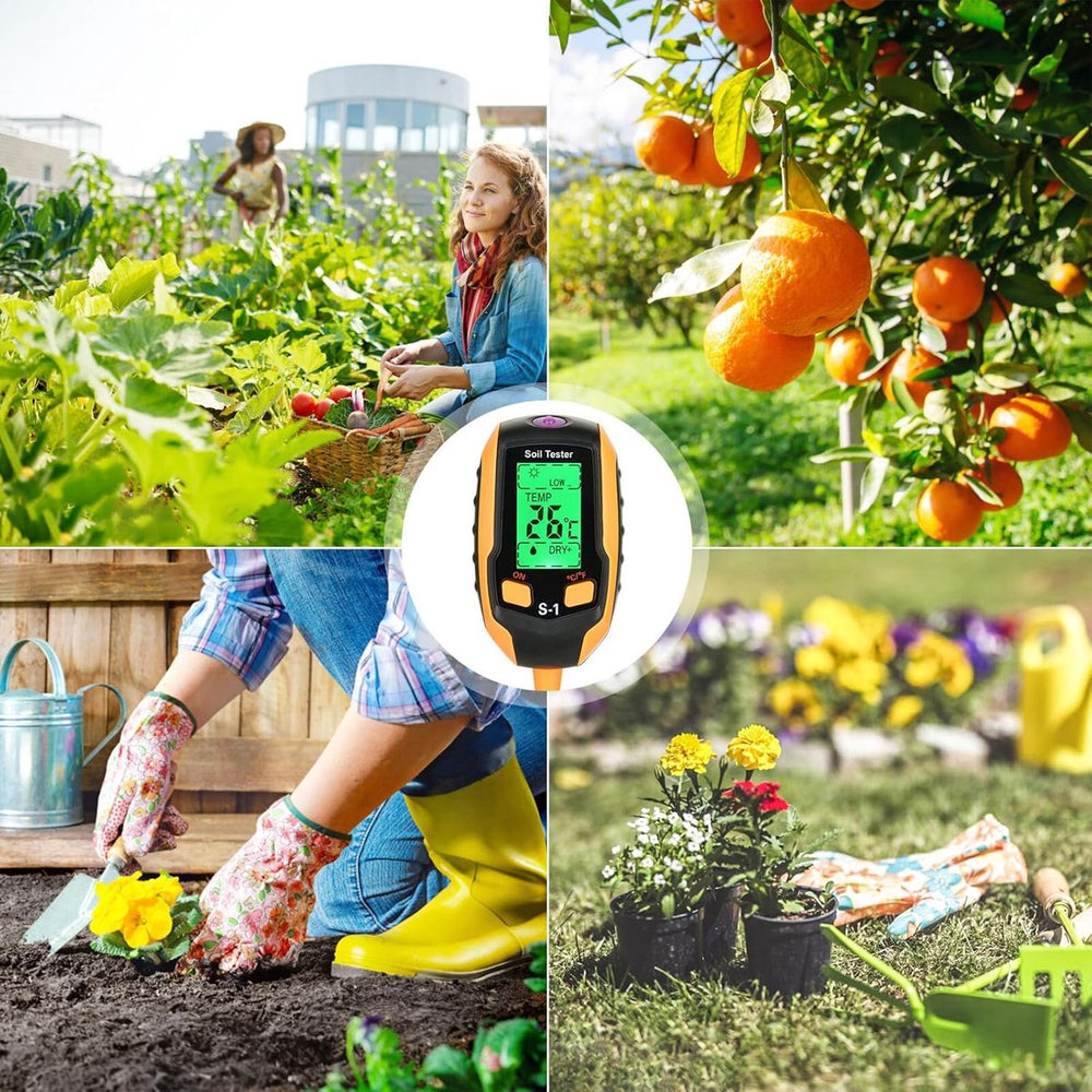 Digitale Bodemtester voor Tuin en Planten – 4-in-1 Deluxe