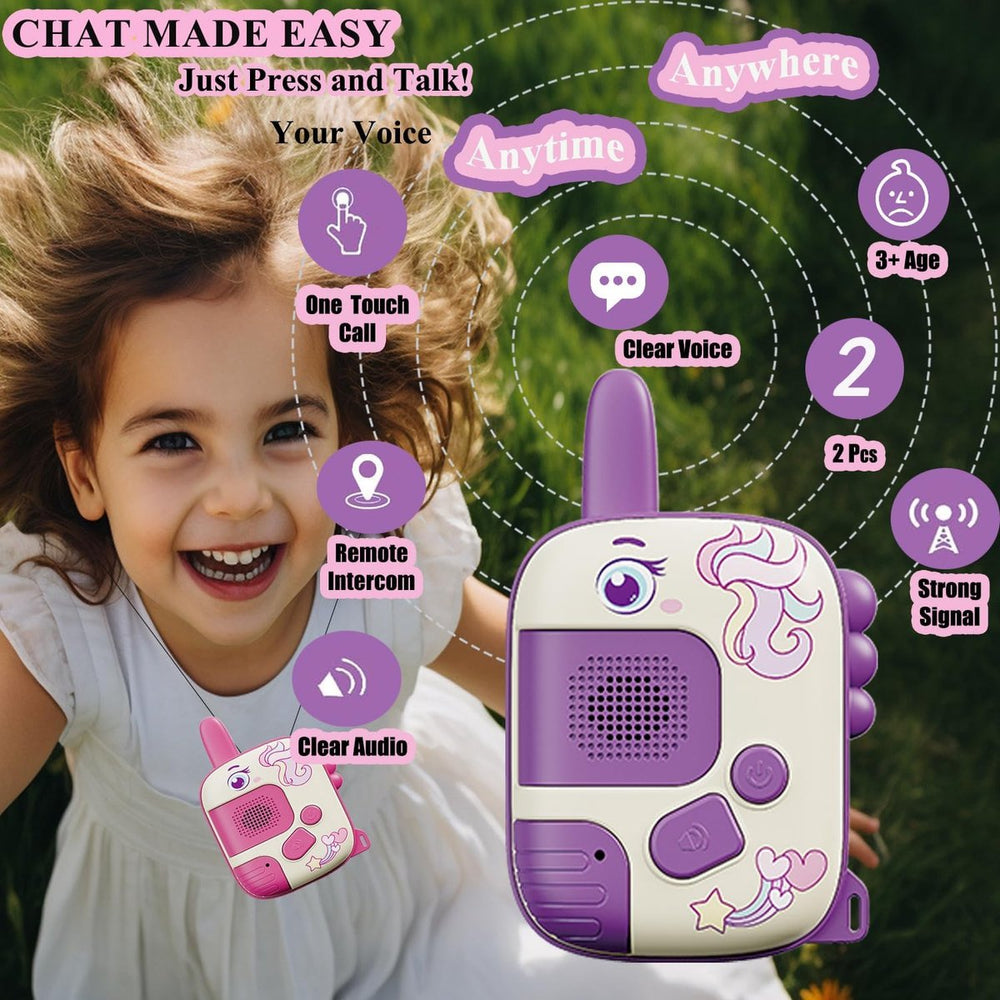 Walkie Talkies voor Kinderen – Set van 2 – Meisjes