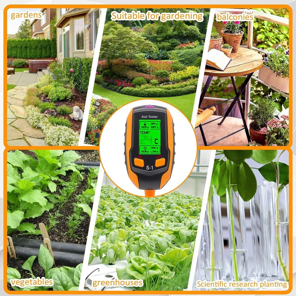 Digitale Bodemtester voor Tuin en Planten – 5-in-1
