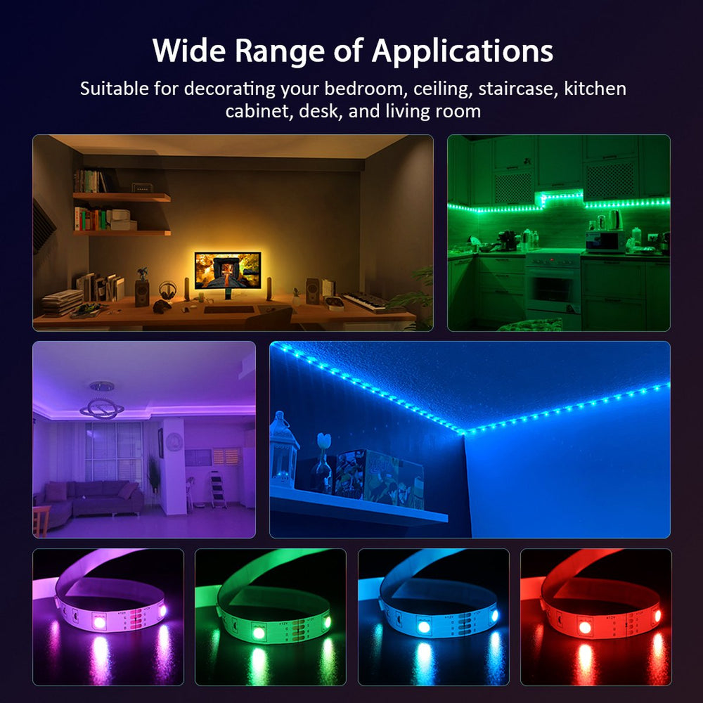 RGB LED Strip met Afstandsbediening – 5 meter
