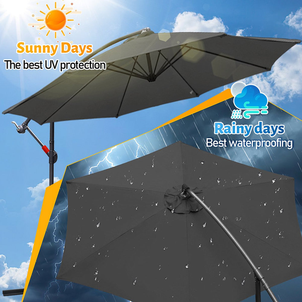 Zweefparasol 3,5 m met UV 50+
