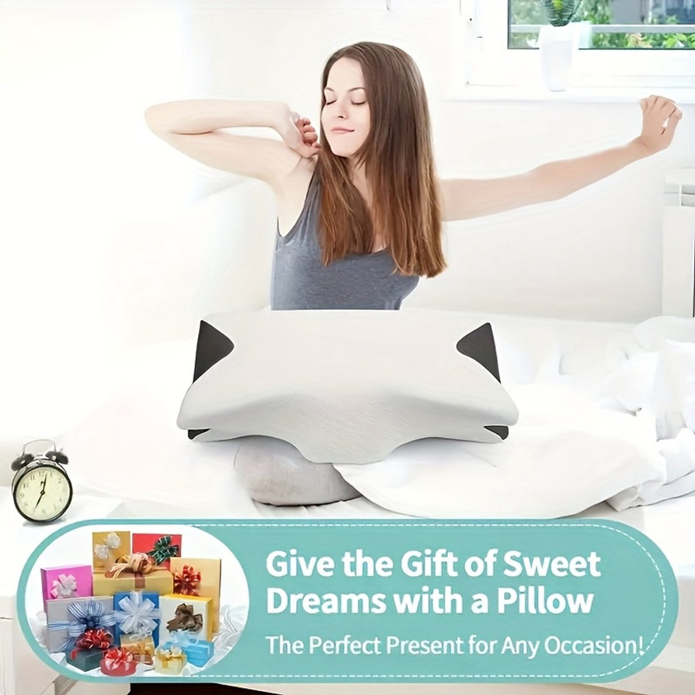 Anti-Snurk Vlinderkussen van Memory Foam – Extra Stevig – Zwart