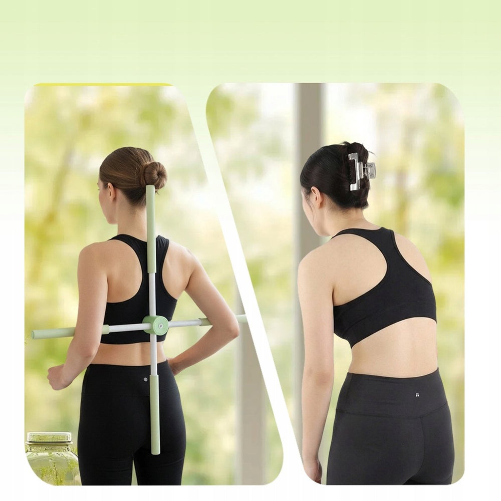 Inklapbare Yoga Stick Houdingcorrector 77 cm – Mintgroen