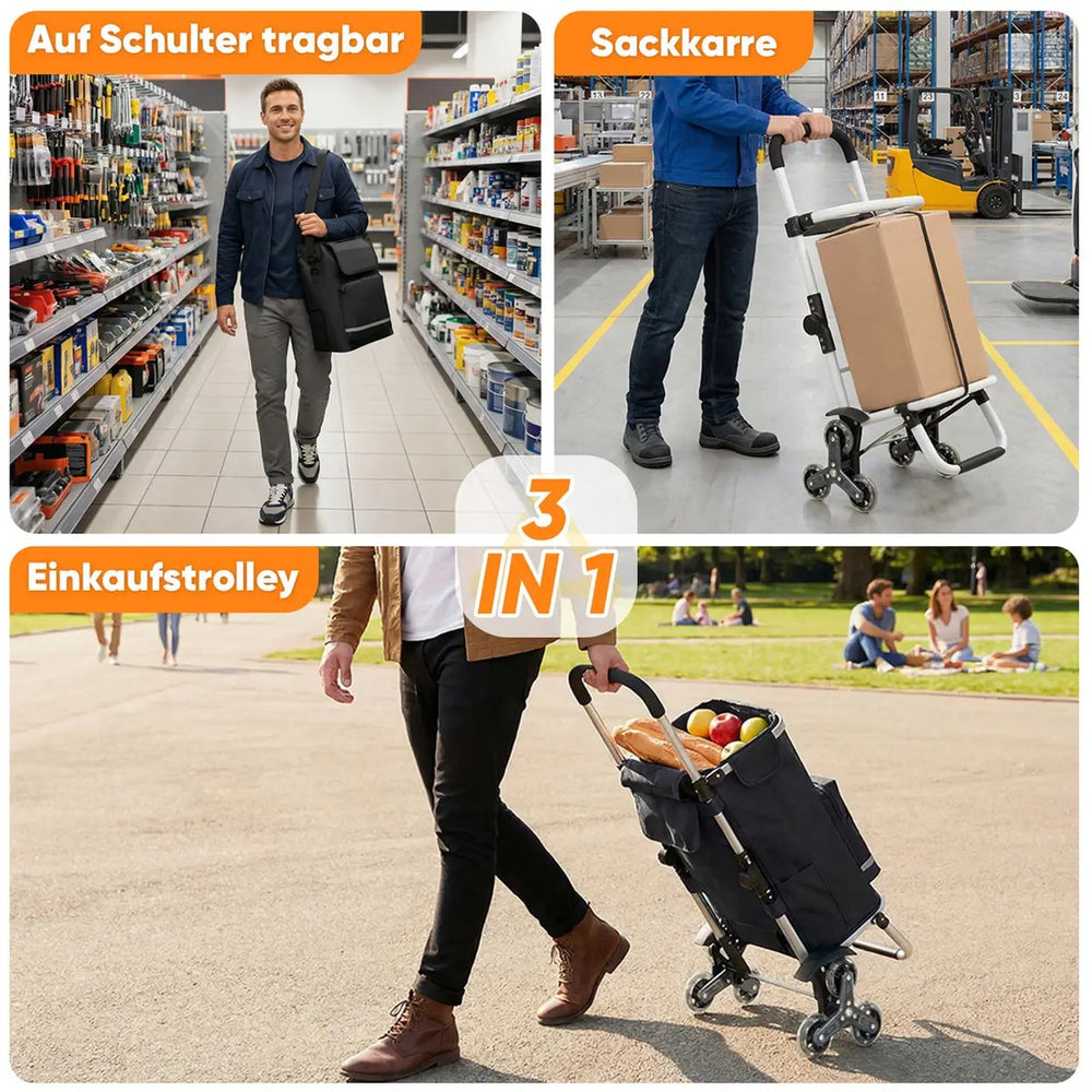 Opvouwbare Boodschappentrolley 60 L met Koelvak