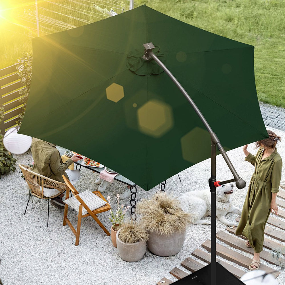 Zweefparasol 3,5 m met UV 50+