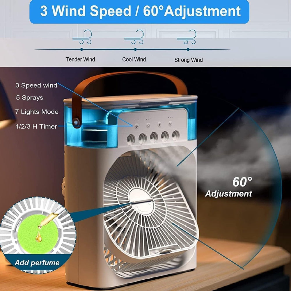 Mini Aircooler 3-in-1 met Luchtbevochtiger