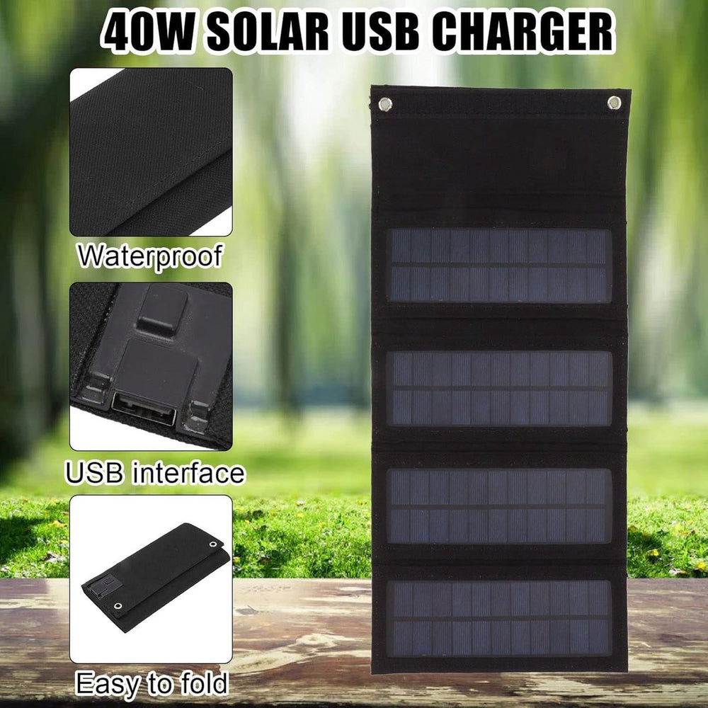 Opvouwbaar Zonnepaneel met USB – 40W