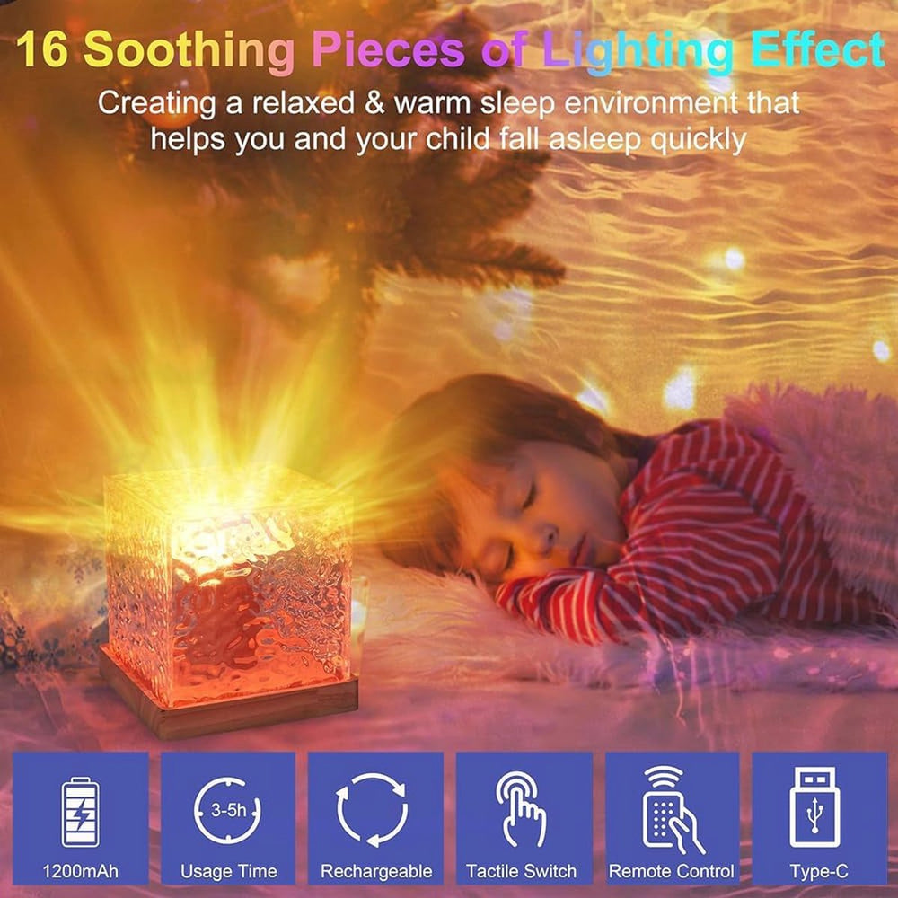 Oceaan Nachtlamp Projector – Oplaadbaar